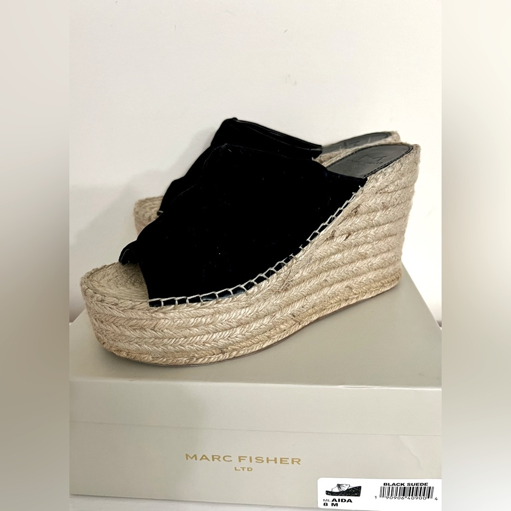 Marc Fisher Aida Platform Bow Espadrilles Size 8